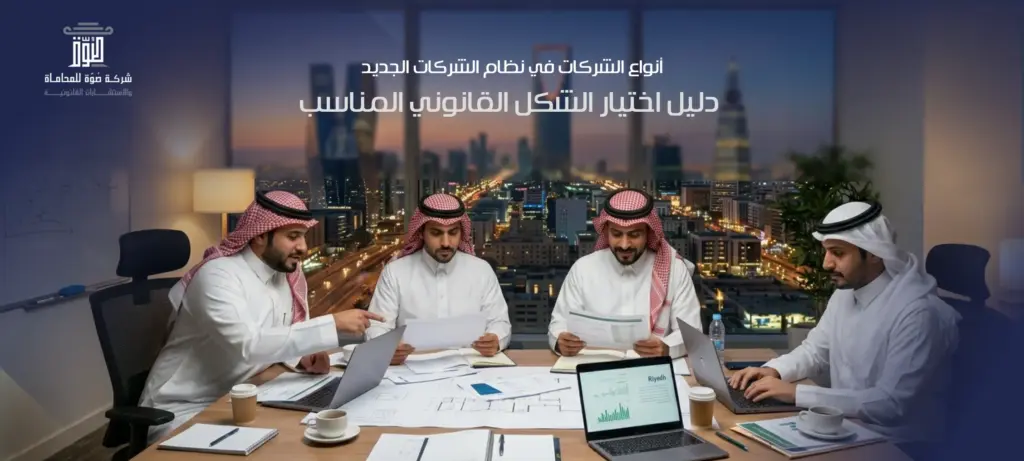 أنواع الشركات في نظام الشركات الجديد